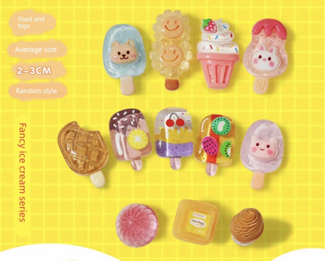 Convenience Store Ice Cream Freezer Magnet - 1 pcs freezer + random 15pcs of miniatures