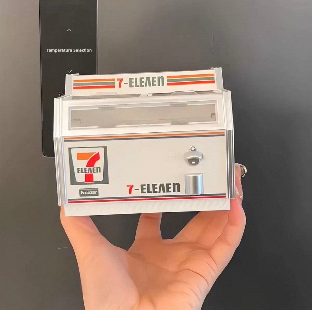 Convenience Store Ice Cream Freezer Magnet - 1 pcs freezer + random 15pcs of miniatures