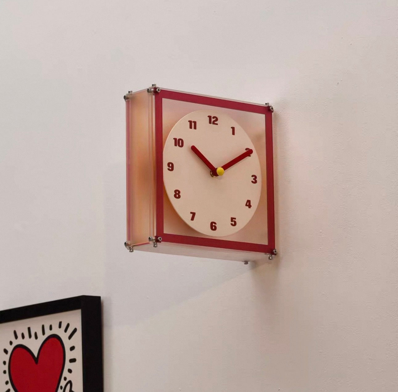 Double-Sides Wall Corner Clock - 1 Piece