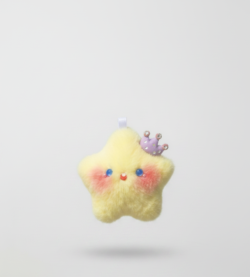 Wish Upon A Star: Fuzzy Plush Charm - 1pc