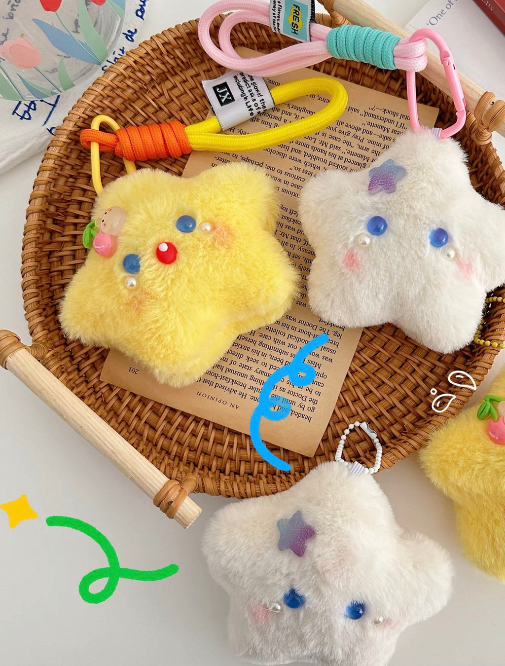 Wish Upon A Star: Fuzzy Plush Charm - 1pc