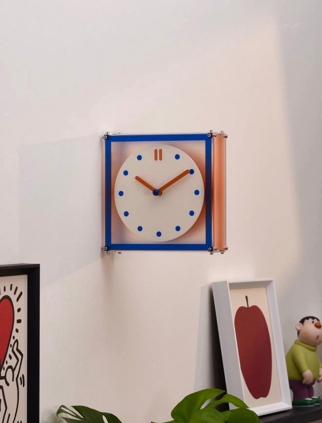 Double-Sides Wall Corner Clock - 1 Piece