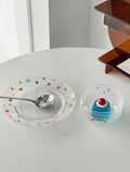 Retro Starry Night Borosilicate Glass Plate & Bowl