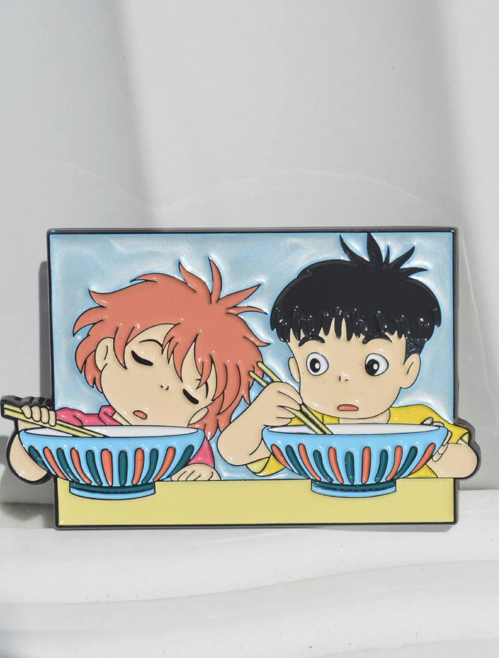 Ponyo: Sleepy Ramen Time Duo Brooch & Magnet