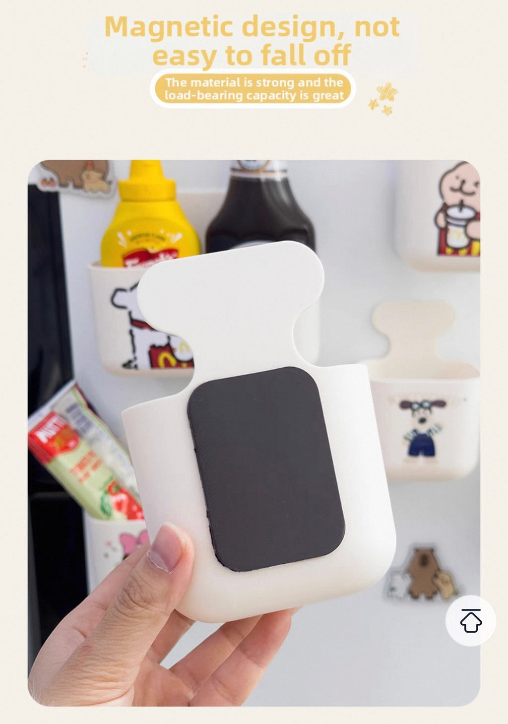 Character Magnetic Fridge Organizer Pockets - 2 pieces set
