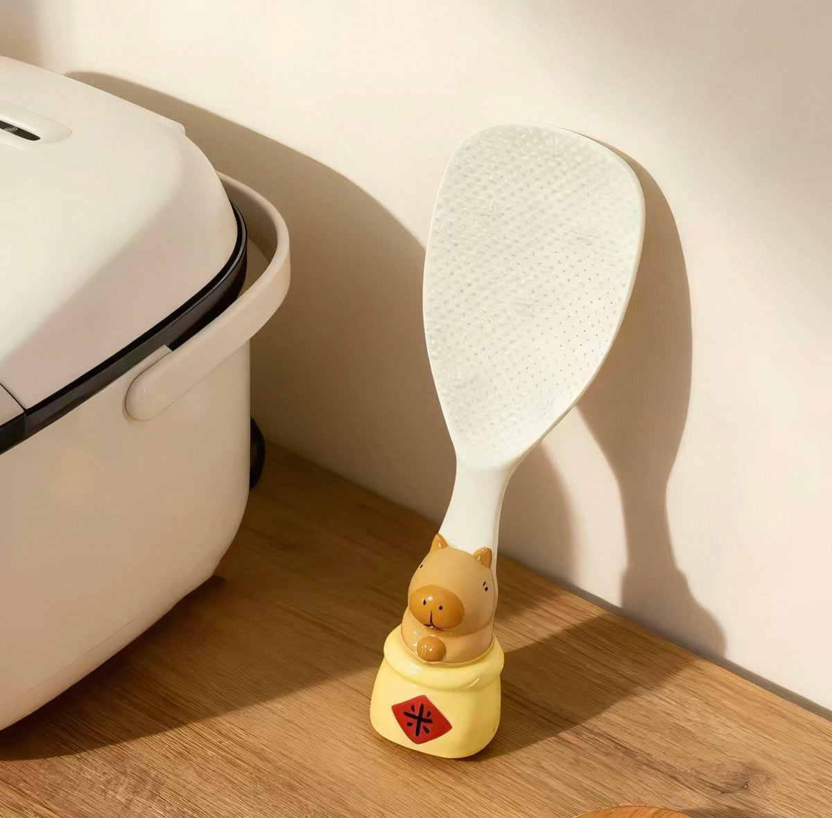 🌾 Standing Porcelain Animal Rice Paddle 🐾