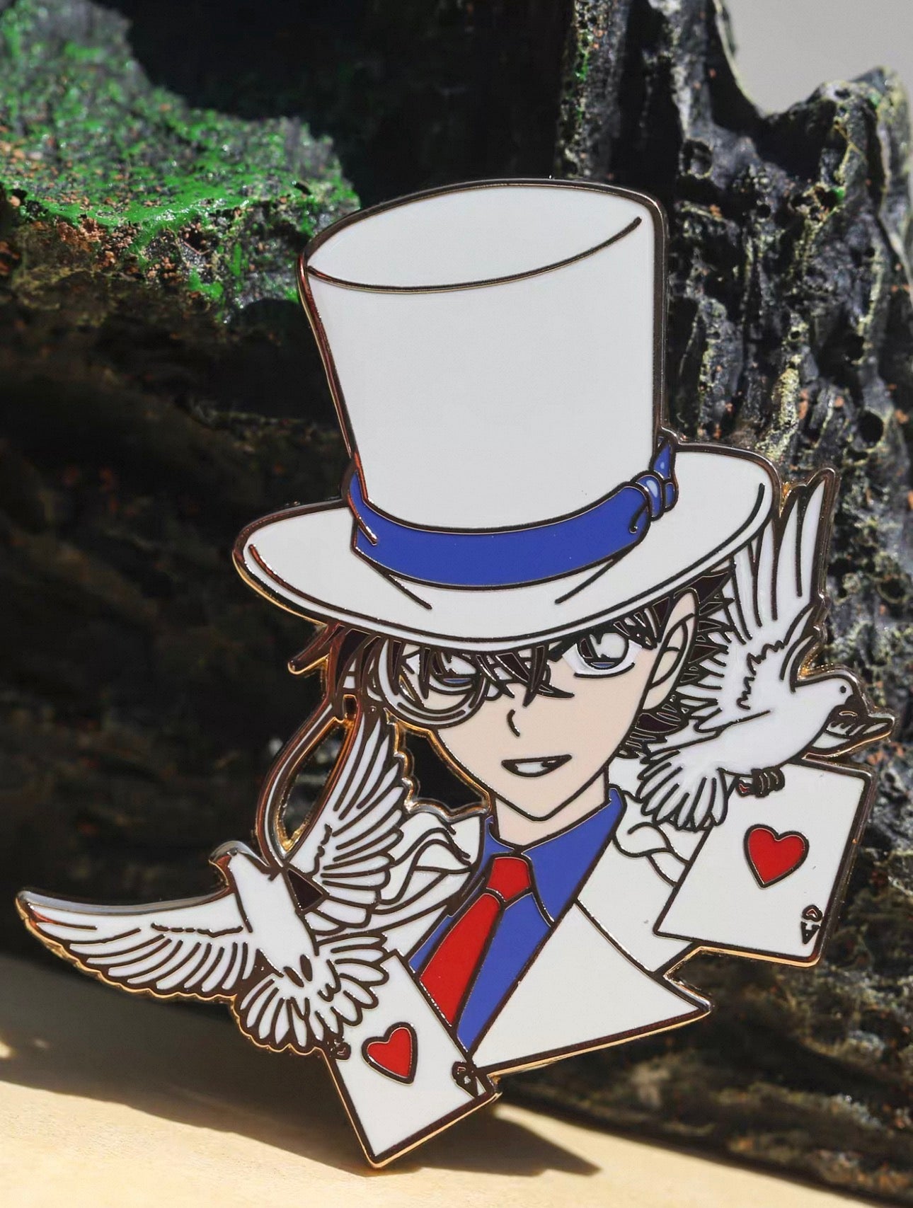 Detective Conan / Magic Kaito: Phantom Thief Phantom Illusion Duo Brooch & Magnet