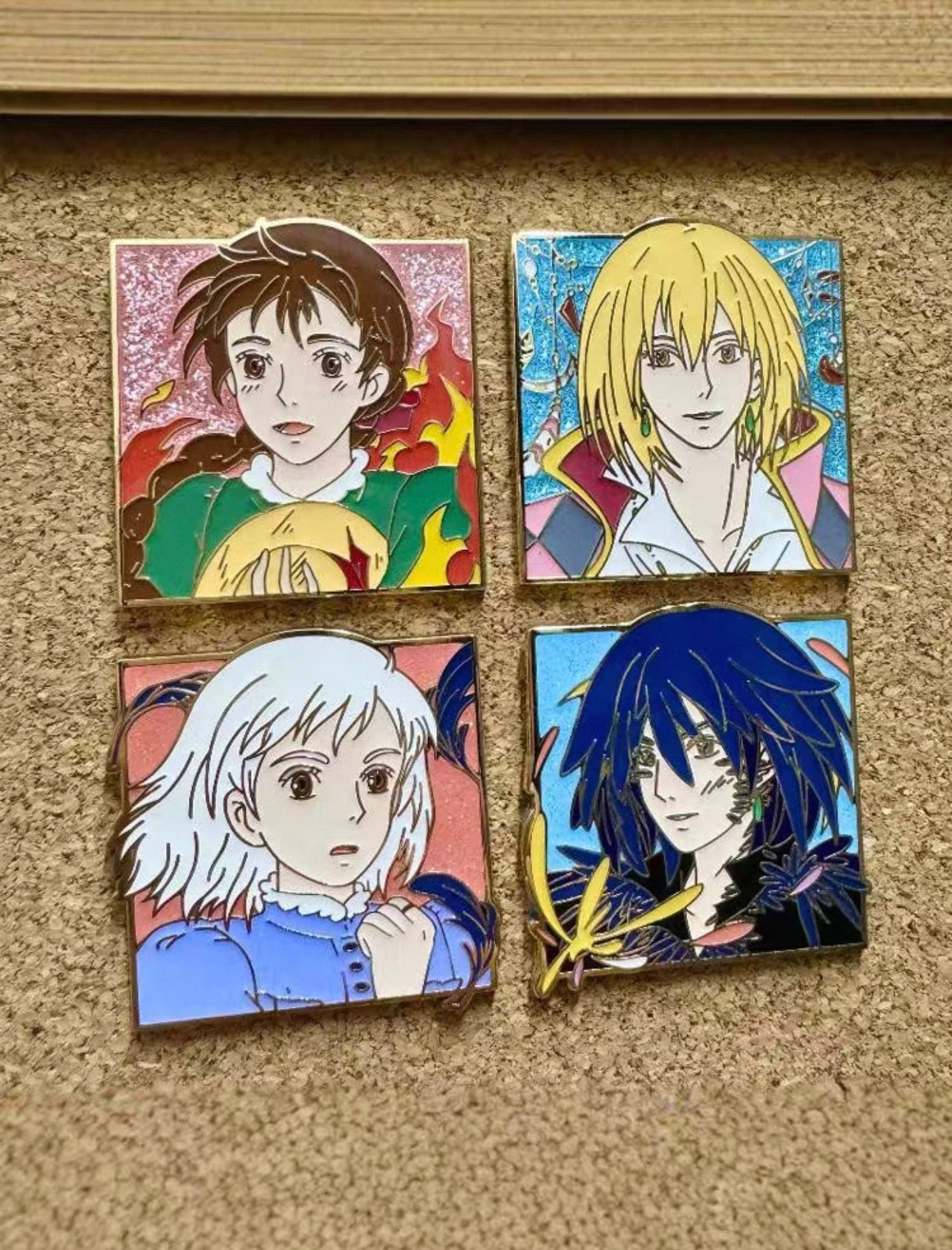 Howl’s Moving Castle Sophie x Howl Duo Brooch & Magnet