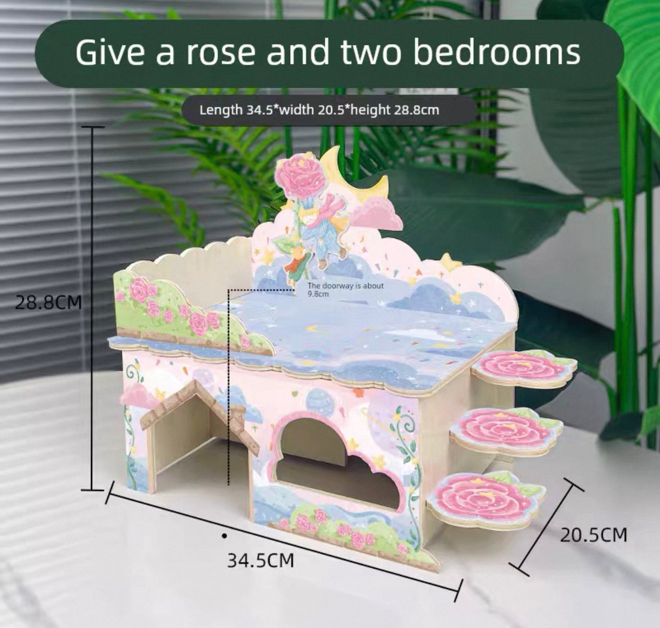 🌙 Whimsical Little Prince & Starry Sky Hamster Furniture Collection