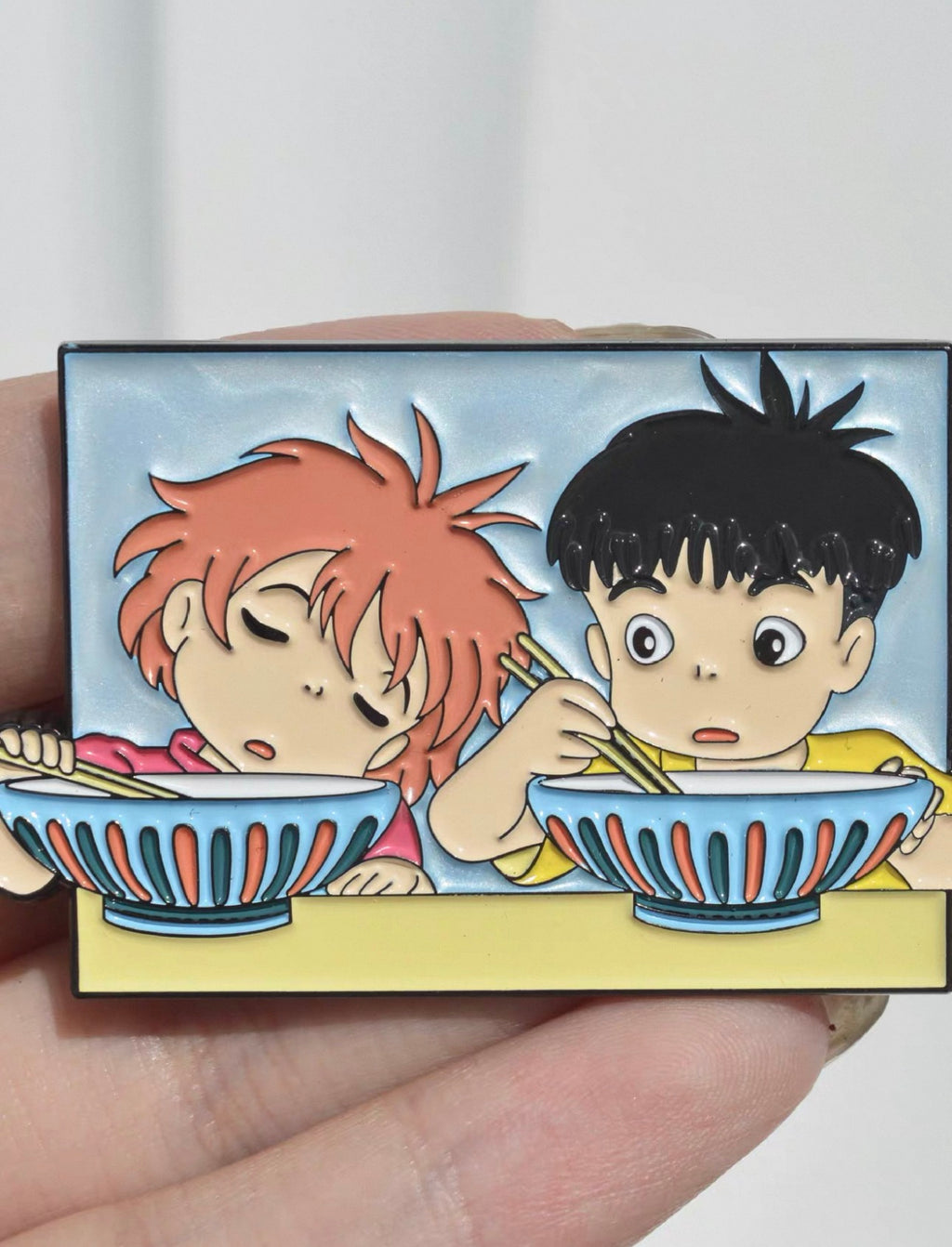 Ponyo: Sleepy Ramen Time Duo Brooch & Magnet