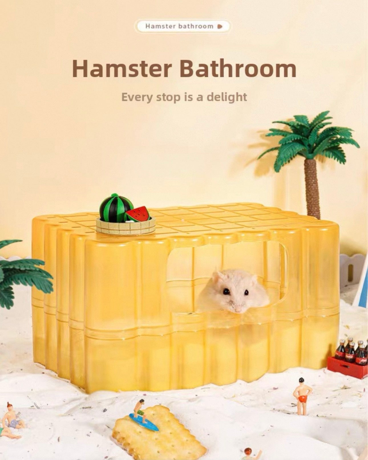 Cookie Cracker Hamster 🐹 Sand Bath