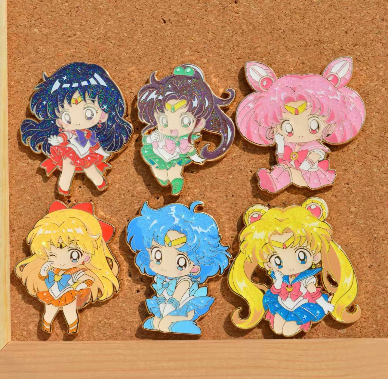 Sailor Moon Duo Brooch & Magnet