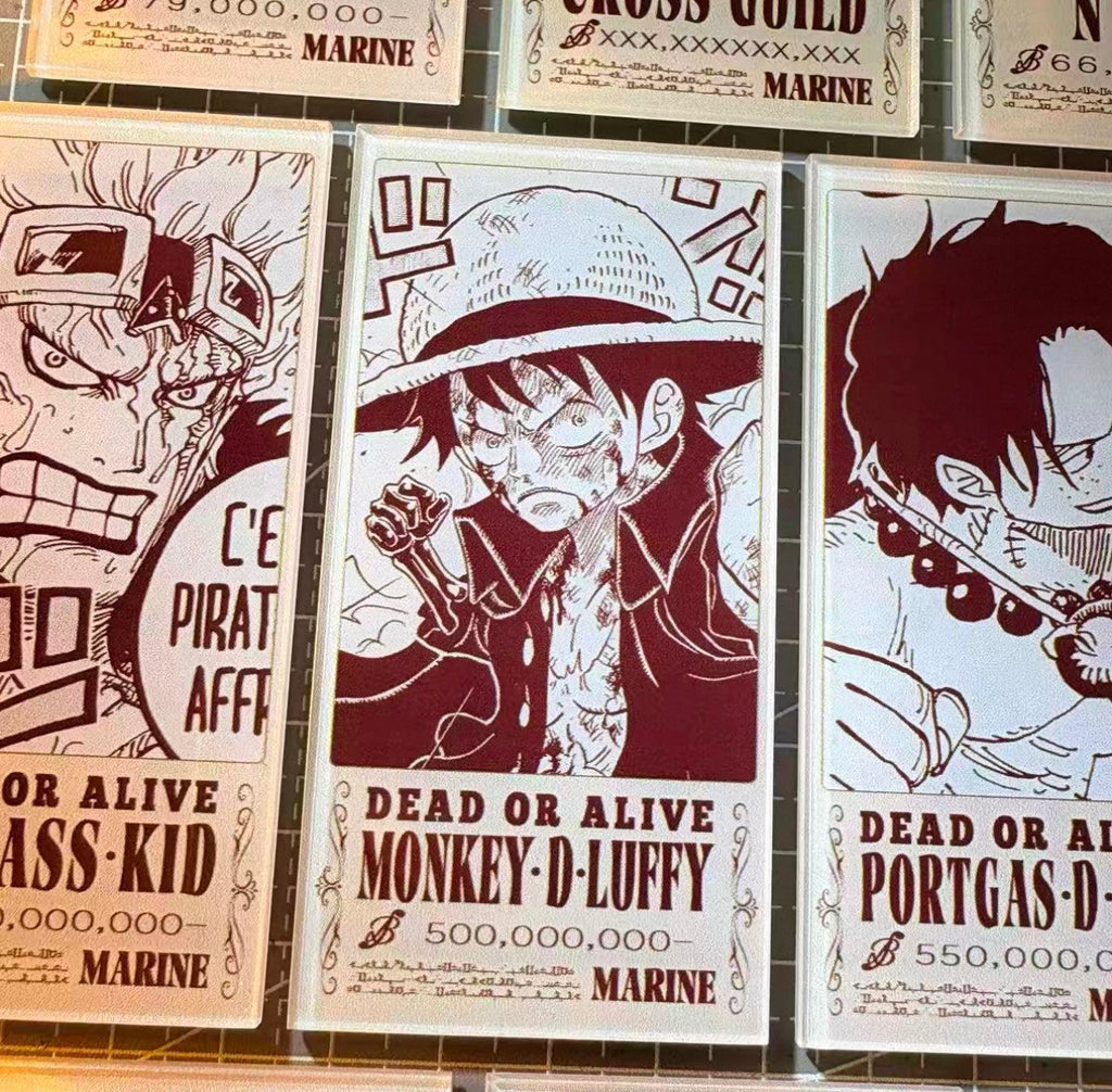 One Piece Wanted Magnet