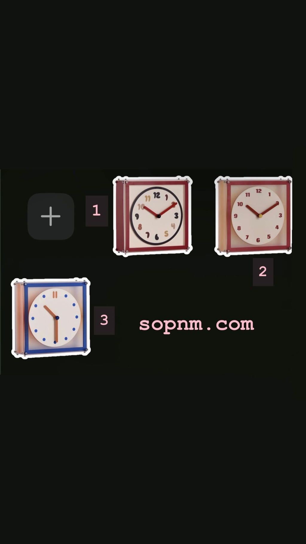 Double-Sides Wall Corner Clock - 1 Piece