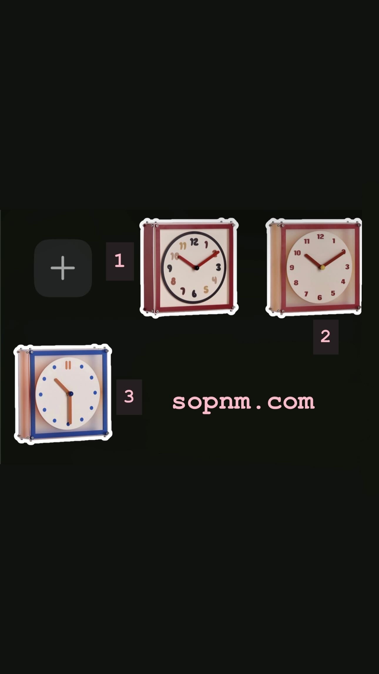 Double-Sides Wall Corner Clock - 1 Piece