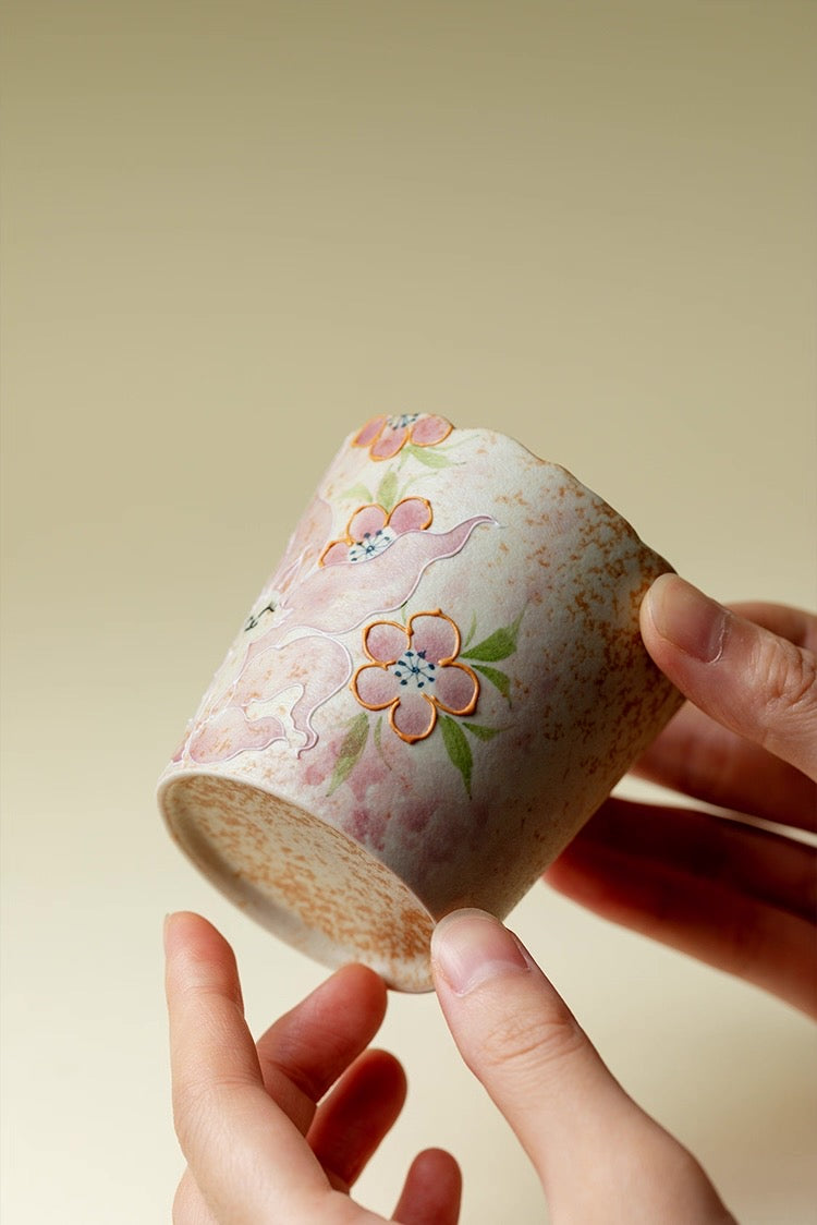 Hand-Drawn Dehua Ceramic Nine-Tails Cup