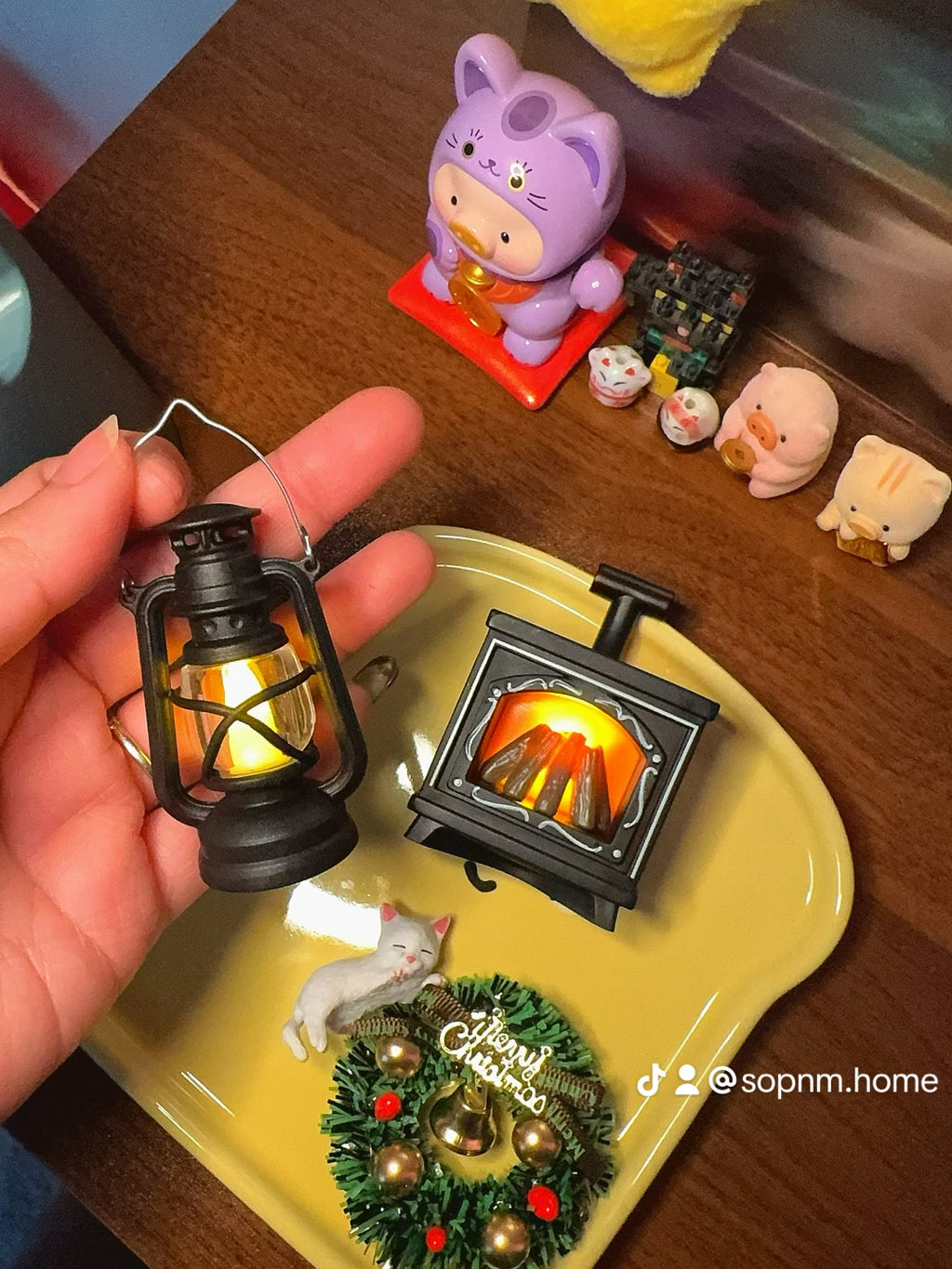 Fireplace & Lantern LED Fridge Magnets