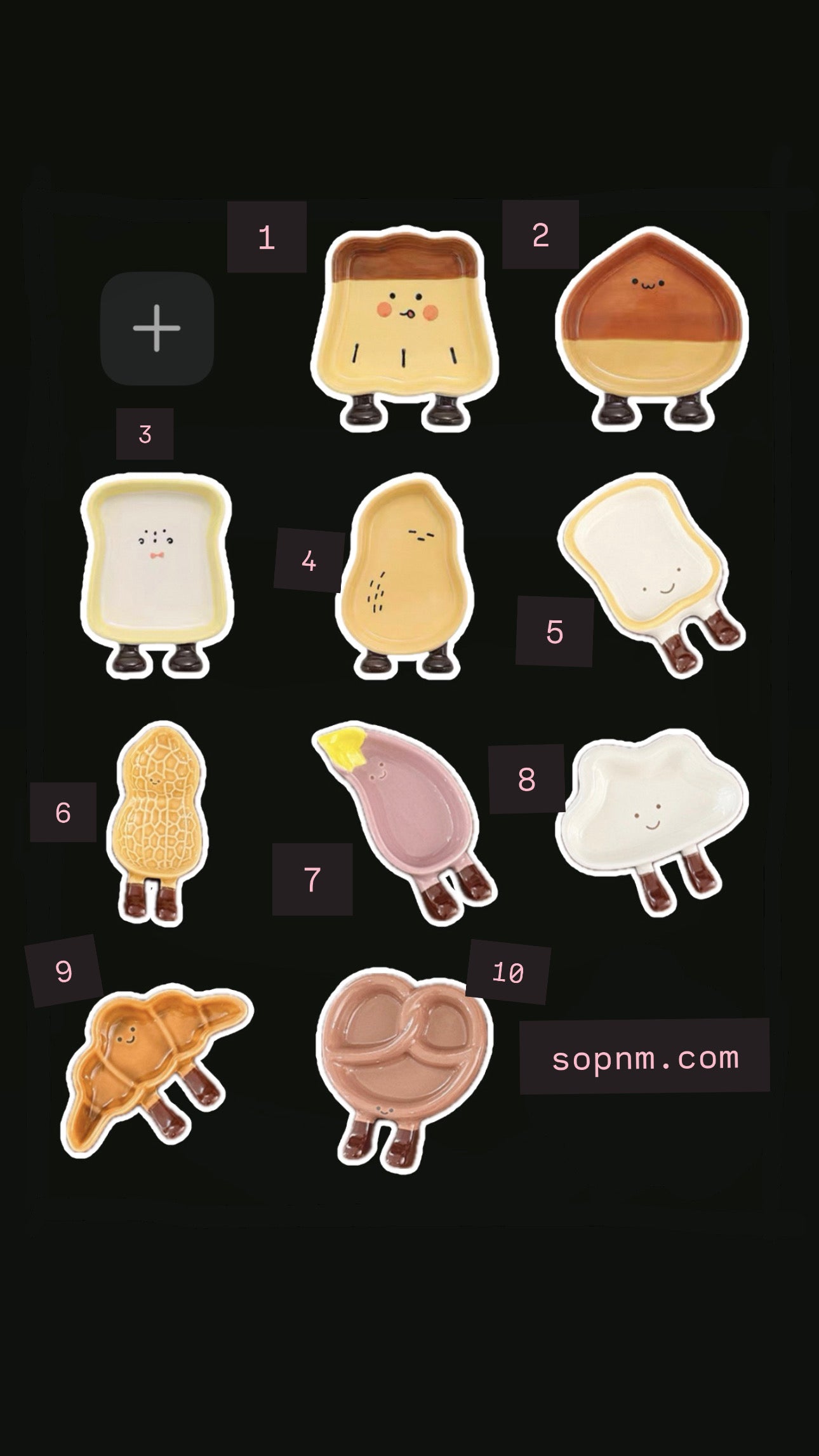 Pre-Order: Character Sauce Dishes - 1 piece