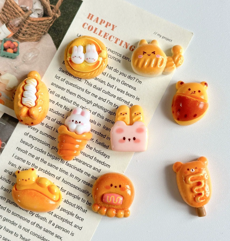 Animal Bakery Fridge Magnets - 9 Pieces Set